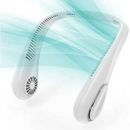 

Bladeless Neck Fan Portable Personal Fan 5000mAh Battery Operated Wearable Cooling Fan- Max 21H Working Time 4 Speed USB