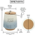 thumbnail image 5 of Pavilion Gift Company - Weed - 6.5" Ceramic Savings Bank, 5 of 5