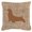 Brown, variant on Seal Burlap and Brown Indoor & Outdoor Decorative Fabric Pillow - 14 x 14 in.