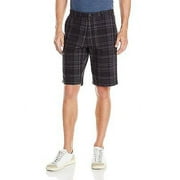New 5331-1 Calvin Klein Men's Slub Multi Plaid Short Black, Size 30, $59.50