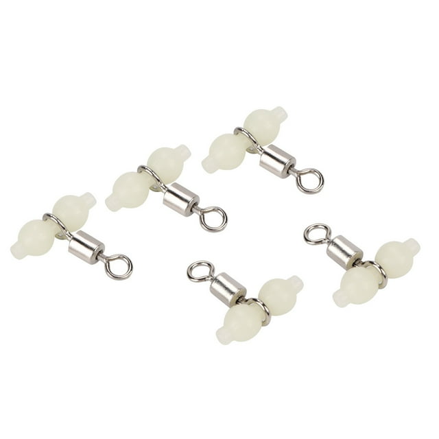 Pivotant de Pêche Lumineux Pivotant de Pêche Pivotant Roulant Connecteur Pivotant de Pêche Connecteur Pivotant de Pêche 5 Pcs Émerillons Roulants Lumineux Connecteur Mer
