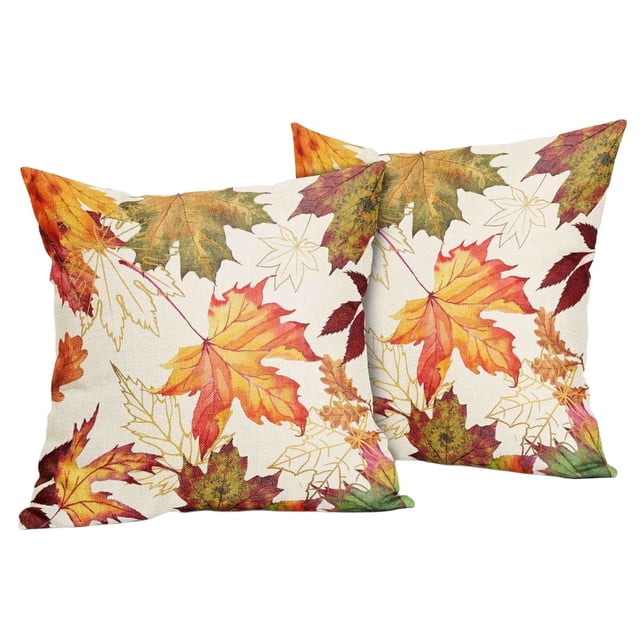 BotaniNest Thanksgiving Maple Leaf Pumpkin Covers Cozy Decorative Throw For Home Sofa Couch And Perfect Fall