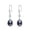 Black Pearl Hook Earrings, variant on Yami 8-8.5mm White Cultured Pearl Drop Earrings Stud 925 Sterling Silver Dangle Valentine's Day Jewelry Gift for Women