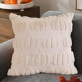thumbnail image 2 of Fall Pillow Covers 18x18 Inch Autumn Pumpkin Throw Pillow Cases Soft Plush Cushion Covers 3D Embroidered Decor for Couch Sofa Bedroom Living Room Farmhouse Home Decor, Thanksgiving Pillow Covers, 2 of 7
