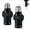 Black, variant on Light Plug Adapter,E26/E27 Heat Resistant Light Bulb Plug Adapter,With 2 AC Outlets and 1 E26 Socket, For Garage Porch Security Camera Home Offic-2 Pack