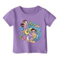 thumbnail image 3 of Hiijoy Little Girls Cartoon Graphic Short Sleeve T-Shirt Summer Casual T-Shirt, Sizes 1-13, 3 of 3