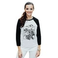 thumbnail image 2 of Kindness Rocks Unisex 3/4 Sleeves Baseball Raglan T-Shirt Tee White Black X-Small, 2 of 4