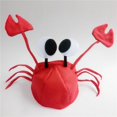 thumbnail image 5 of Sombrero novedoso para hombres y mujeres 3D langosta cangrejo cangrejo mariscos sombrero con clips (cangrejo), 5 of 5