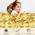 thumbnail image 5 of Pizza Blanket Flannel Throw Blanket Soft Bed Blanket for Home Decor Couch Sofa Bed Colorful Food Print Blanket for Party Traveling Camping, Novelty Gift for Foodies Kids Teens and Adults -50''x60'', 5 of 6