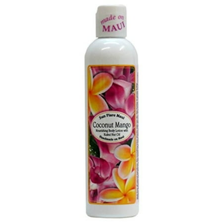 - Hawaiian Sun Flare Maui Body Lotion Coconut Mango 8 Oz. Bottle