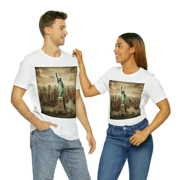 Statue of Liberty Wanderlust Unisex Cotton Tee