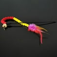 thumbnail image 4 of Cat Teaser Wand Plush Artificial Feather Bell Cat Wand Toy Cat Interactive Toy, 4 of 6