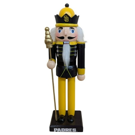 San Diego Padres 12 Wooden Nutcracker Statue