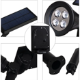 thumbnail image 2 of ERQVHQV Luz solar para jardín, reflector solar 4LED Luz solar para jardín al aire libre con luces de jardín 2 en 1 impermeable inalámbrica (verde) brillar Electrónica, 2 of 5