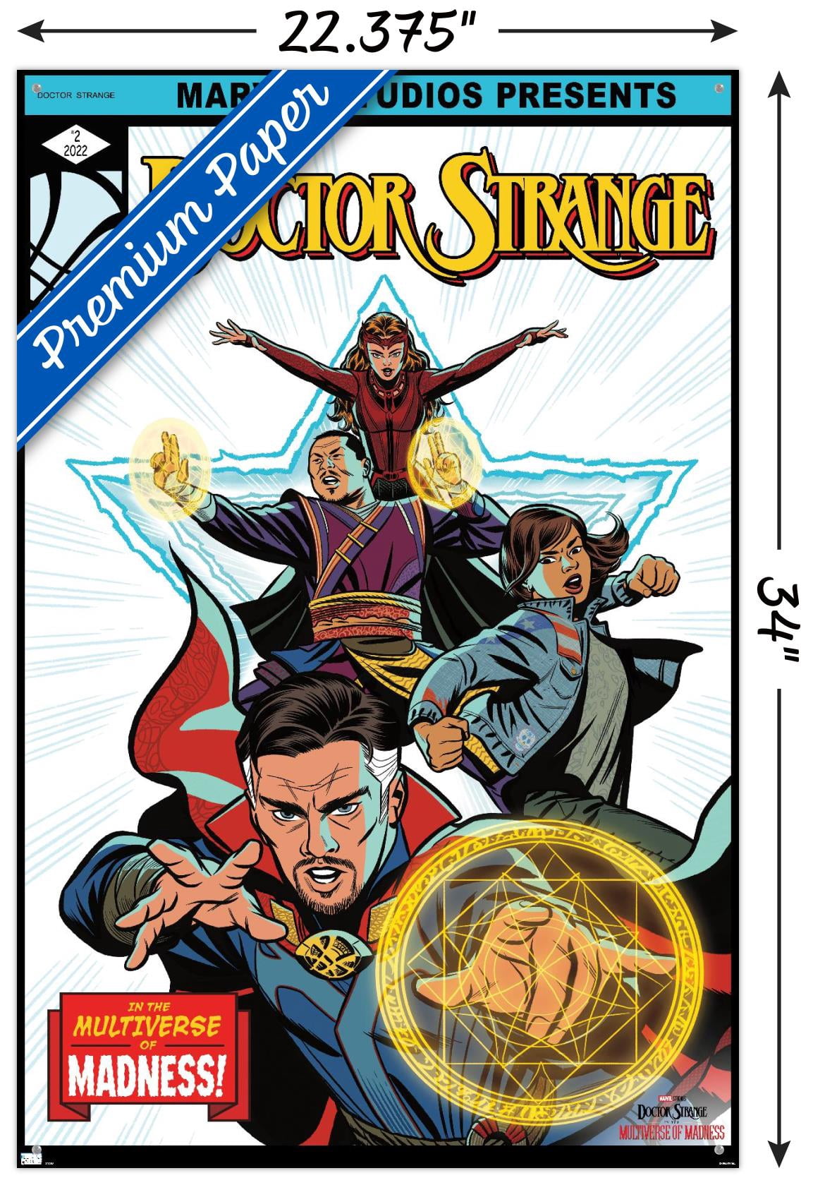 Marvel Doctor Strange in the Multiverse of Madness - Pose Wall Poster with Pushpins, 22.375" x 34"