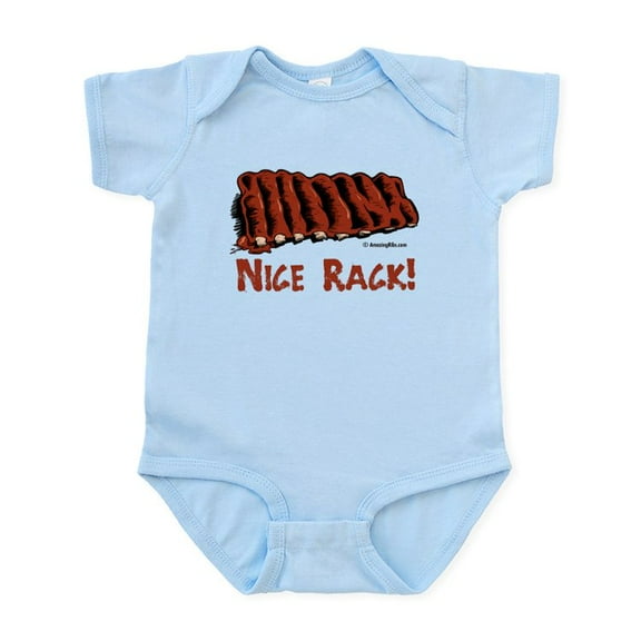 CafePress - Nice_Rack Body Suit - Baby Light Bodysuit, Size Newborn - 24 Months