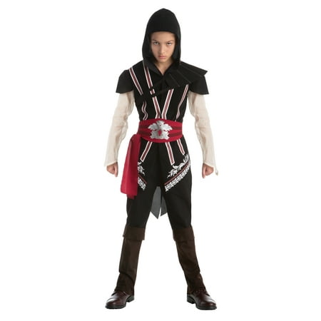 Black and Red Assassins Creed Ezio Teen Boy's Halloween Costume - XL