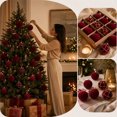 thumbnail image 5 of Christmas Decorations Indoor Under 10$ Clearance! Christmas Decorations 16Piece Flocked Christmas Balls Christmas Decoration SetMultiple Styles Of Christmas Tree Decorations Can Used For Other Party, 5 of 9