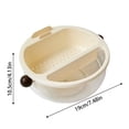thumbnail image 4 of TIELUTT Double Layer Transparent Snack and Food Storage Container Fridge Storage Microwave Containers to Heat Food in Kitchen for Storage Meal Prep Containers Reusable 3 Compartment Storage Container, 4 of 5