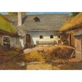 thumbnail image 2 of Konstantin Stoitzner 18x14 Gold Ornate Wood Frame and Double Matted Museum Art Print Titled - Farm Near Heinreichs, 2 of 4