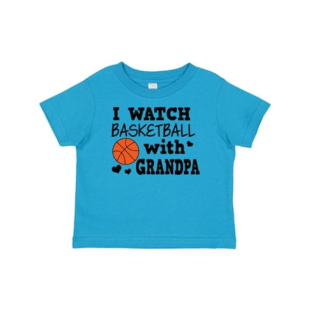 

Inktastic I Watch Basketball with Grandpa Gift Baby Boy T-Shirt