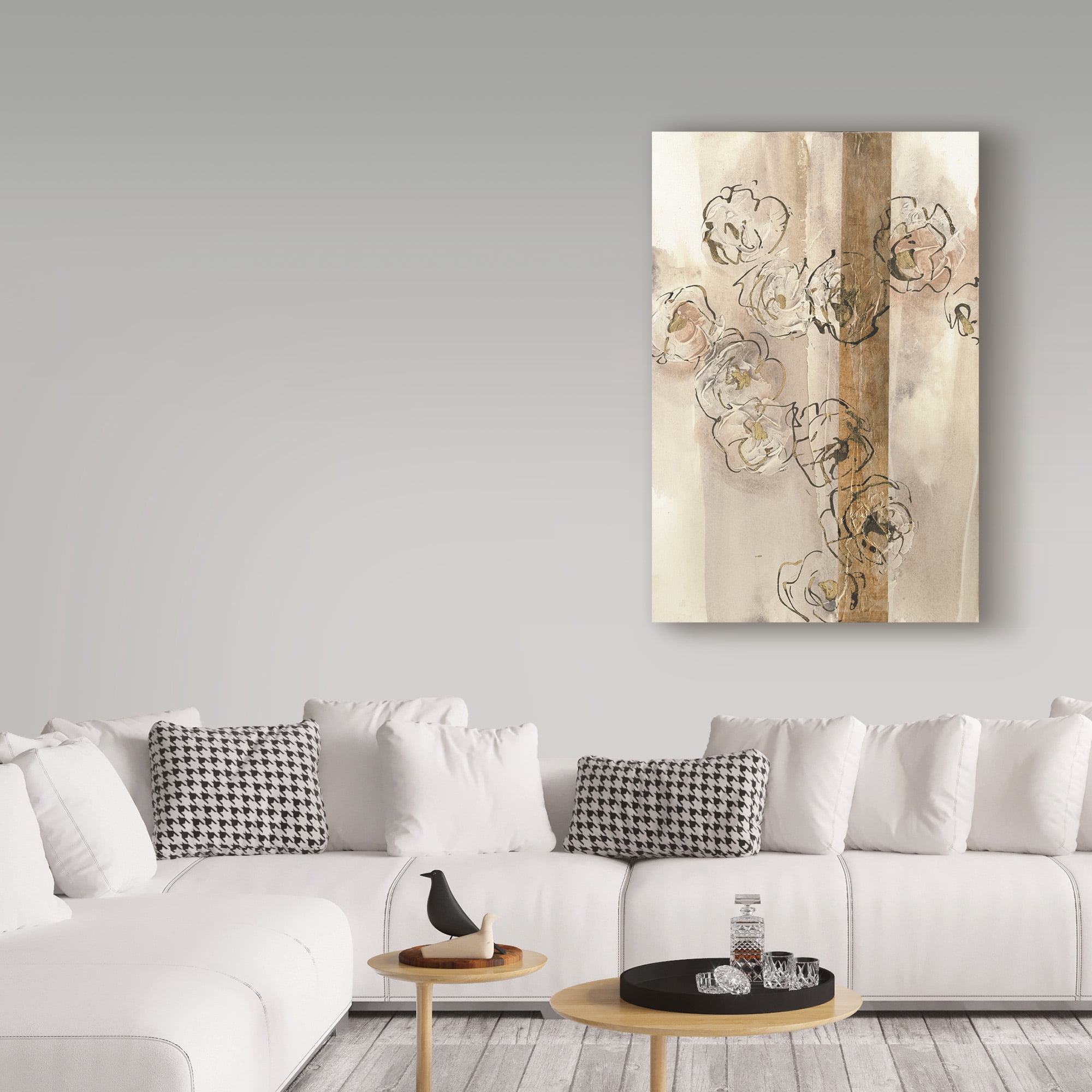 Trademark Fine Art 'Dusted Gold Panel I' Canvas Art by Chris Paschke