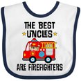 thumbnail image 3 of Inktastic Best Uncles Are Firefighters Boys or Girls Baby Bib, 3 of 4