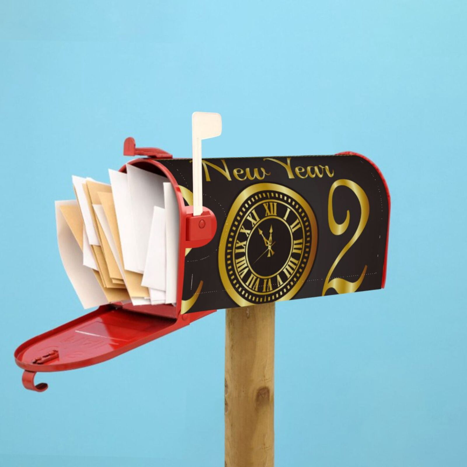 Kdxio Magnetic Mailbox Cover 21x18 in Mailbox Cover Outdoor Decoration Holiday Mailbox Covers for Home Garden Yard-21x18 in