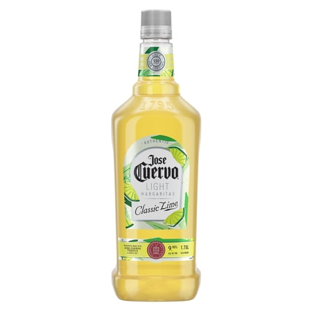 Jose Cuervo Authentic Margarita Classic Lime Light Cocktail, 1.75 L Plastic Bottle, 9.95% ABV