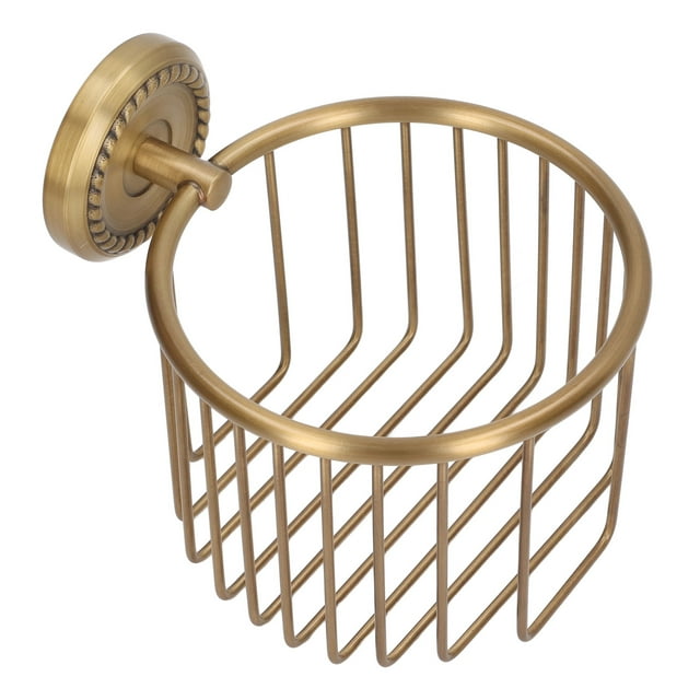 Toilet Roll Paper Basket, Rounded Edges Wall Mounted Hollow Out Toilet Paper Holder For Hotel For Bathroom