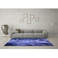 thumbnail image 3 of Ahgly Company Indoor Rectangle Oriental Blue Industrial Area Rugs, 2' x 4', 3 of 4
