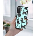 thumbnail image 5 of WIRESTER Shockproof Soft Rubber Cover Case for Samsung Galaxy A17 5G 6.7" 2025, Black White Tuxedo Cat Playful Postures On Teal, 5 of 5