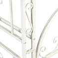 thumbnail image 6 of Evergreen Montebello Iron Garden Arbor with Gate, White- 53 x 84 x 23 Inches Fade and Weather Resistant Outdoor Decor, 6 of 9