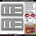thumbnail image 2 of SNAP-LOC Fast-Track E-Track 8 Inch 2-Pack USA Galvanized Steel Horizontal Vertical, Logistic Tie-Down for Pickups, Trucks, Trailers, 2 of 7