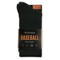 thumbnail image 2 of Sof Sole® over-the-Calf Baseball Socks, Youth Extra Small 2-Pack Black, 2 of 6