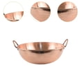 thumbnail image 6 of CUTICATE Copper Cookware Copper Pot Cooking Pot Smooth Surface Binaural Pot Hot Pot for Home Restaurant Picnics Camping Hiking 32cm, 6 of 8