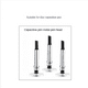 thumbnail image 5 of 50 Piezas Universal Stylus Pen Disco Transparente Pantalla Capacitiva Lápiz Táctil Punta de Repuesto Dibujo Escritura Nib Cabezal de Lápiz, 5 of 5