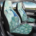thumbnail image 4 of Uorisanigo Peacock Car Seat Covers 2 Pcs Car Seat Covers Front Seats Only Waterproof Breathable Easy to Install Anti-Slip Back Fabric Universal Fit for Auto Truck Van SUV, 4 of 7