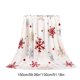 thumbnail image 3 of mfyjkho Manta navideña de copos de nieve de 130 x 150 cm, suave y cálida, de poliéster, ideal para sofá, cama, camping, festivales, 1 unidad., 3 of 6