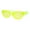 All Green, variant on Womens Oval Mod Gothic Cat Eye Plastic Sunglasses Ivory Black