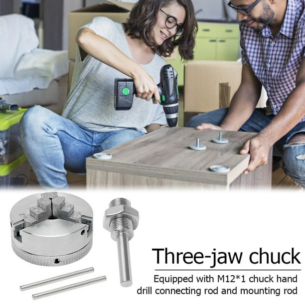 lutabuo Z011 Metal 3 Jaws Manual Lathe Chuck Clamp Self Centering Mini Drill Chuck