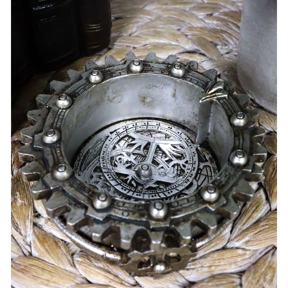 Gothic Steampunk Anguistralobe Path Of Destiny Gears Clockwork Trinket Dish