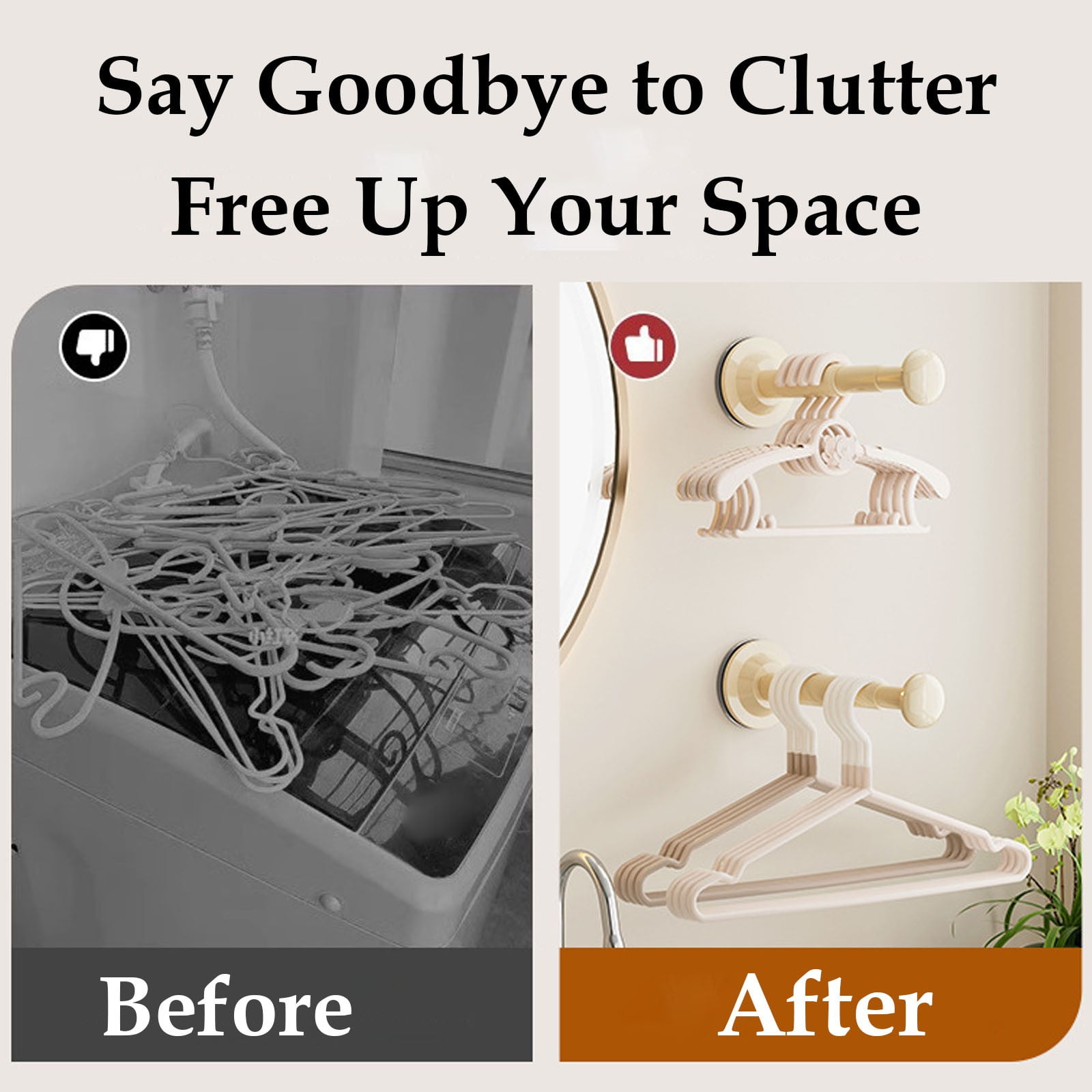 Clothes Hanger Organizer Extendable Stacker Rack,Space-Saving Laundry Storage Holder