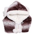 thumbnail image 1 of Chic Home Shady Snuggle Hoodie Blanket 51" x 71" Brown, 1 of 5