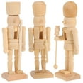 thumbnail image 5 of Gymnture Unfinished Wood Nutcracker Ornaments - DIY Christmas Craft (Random Style), 5 of 10