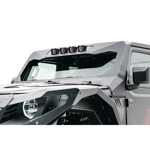 Fab Fours JL3021-1 ViCowl 4 Light Insert for 2018 Jeep Wrangler (JL)