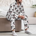 thumbnail image 7 of Hirioo DOG IS WEARING PIRATE COSTUME for Men's Pajama Sets 2 Piece Pjs Men's Long-Sleeved Pajama Set Button Down Sleepwear,S-XXL-X-Large, 7 of 7