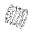thumbnail image 3 of Ross-Simons Sterling Silver Jewelry Set: 5 Stackable Rings, Women's, Adult, 3 of 5