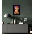 thumbnail image 5 of IBA Indianbeautifulart Panch Mukhi Hanuman Picture Frame Religious Poster Black Wall Frame Deity Photo Frame Wall Decor&nbsp;For Home/ Office/ Temple-6 x 8 Inches, 5 of 7