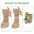 thumbnail image 4 of 60 Packs 3 Inch Peat Pots Plant Starters for Seedling, Biodegradable Herb Seed Starter Pots Kits, Garden Germination Nursery Pot, 4 of 8